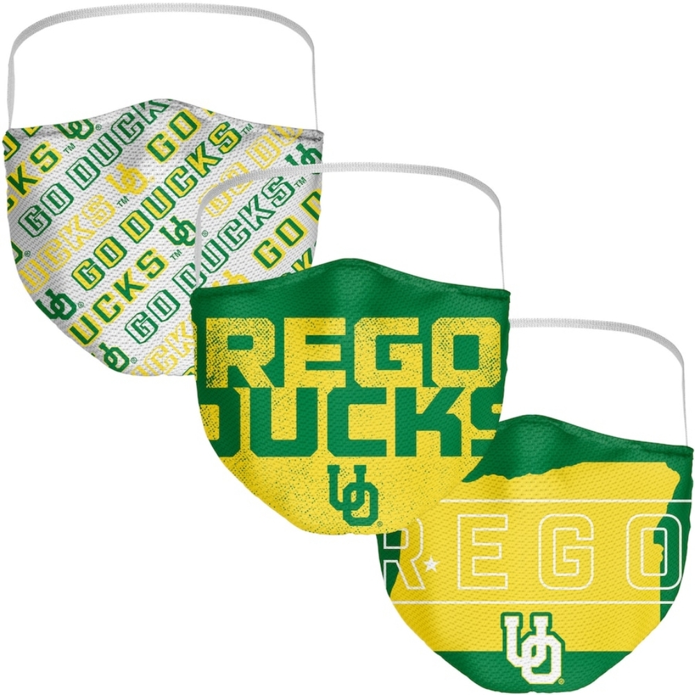 Oregon Ducks 3pk Facemasks
